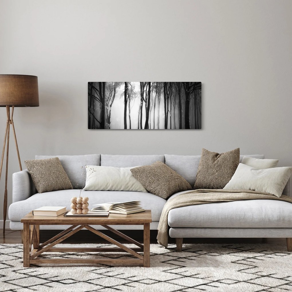 Kép - Farkas a sötét erdőben (120x50 cm)