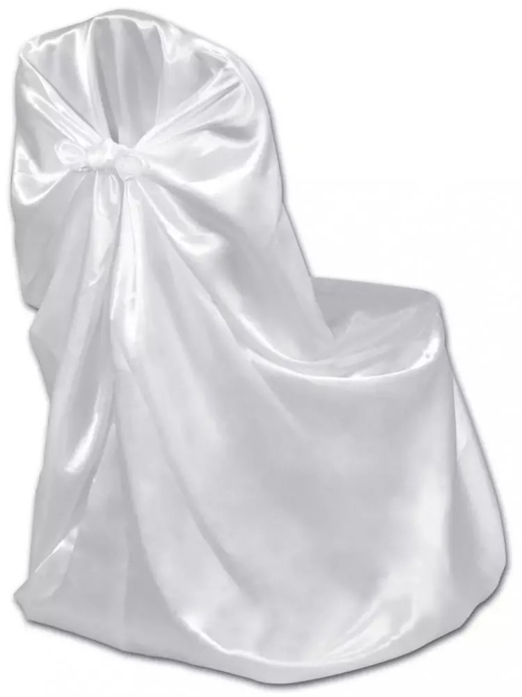 6 db Fehér Szék Borító Esküvőre Bankettre