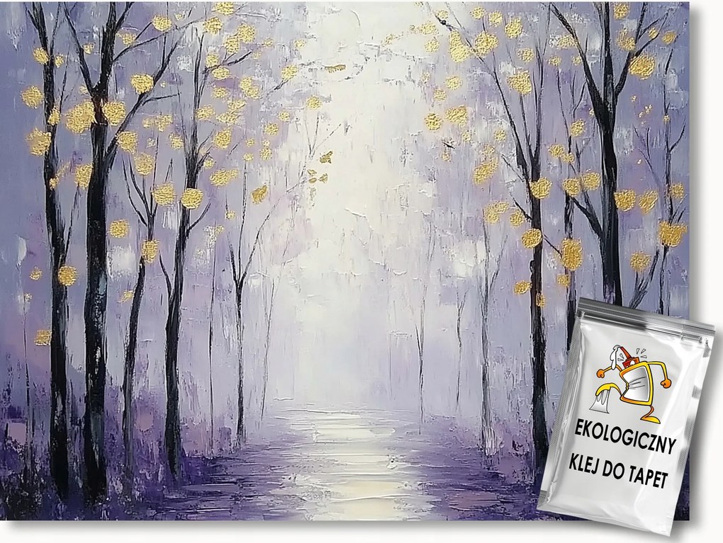 Fotótapéta Flizelina Tájkép Erdő Park Fák Ősz Köd 100x75 ragasztó