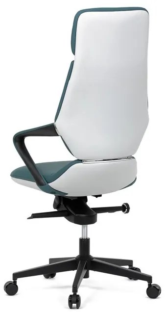 Kék Ekobőr Irodai Főnöki Szék, Hinta Mechanikával. KA-T8426 GRN