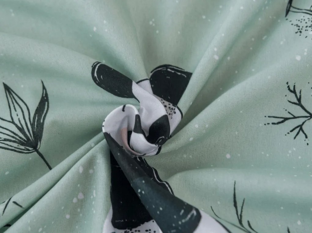 Mikroszálas lepedő PANDA RELAX mentás 90x200 cm