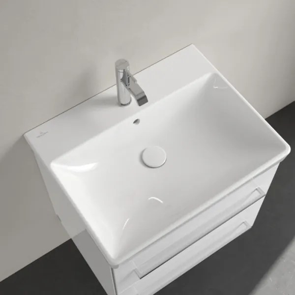 Villeroy & Boch 41586001 - Függesztett mosdó AVENTO 60x47 cm kerámia/fehér