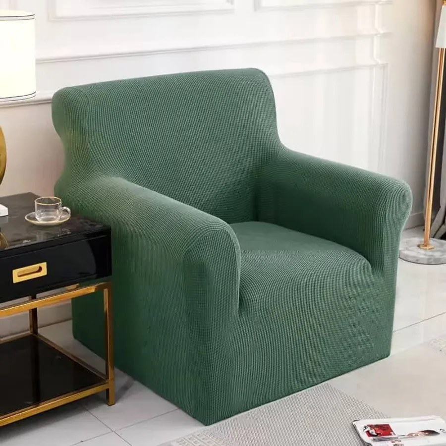 Klasszikus FotelHuzat (enyhén vízlep., zöld)