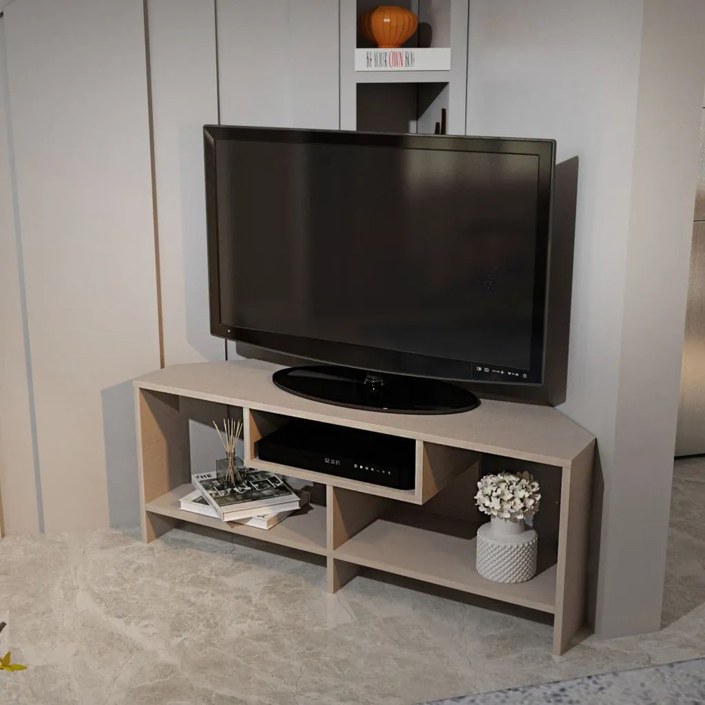 Maldiv TV-állvány, bézs, 120 cm
