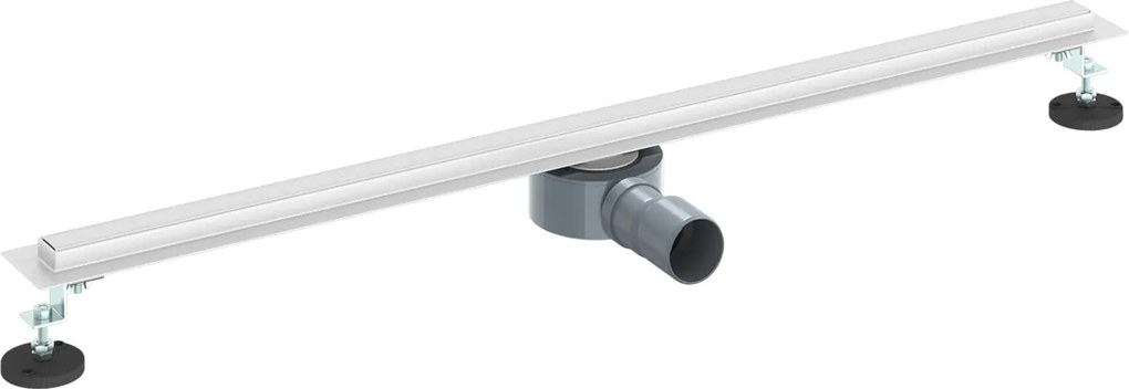 vidaXL 360° zuhany lefolyó vékony modellel Ezüst 90 cm