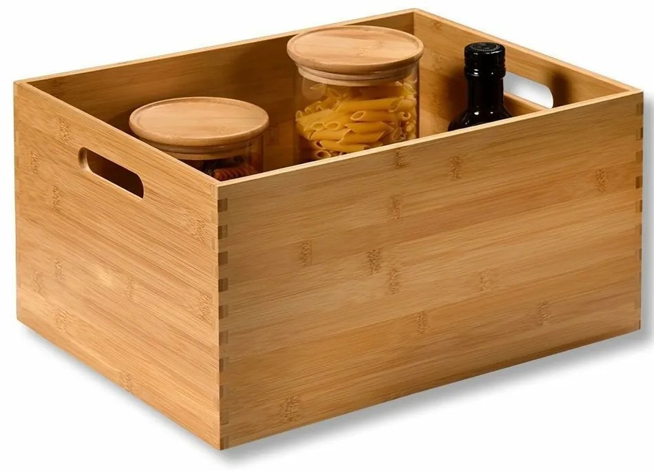 Kesper 57611 Bambuszdoboz, 38,5 x 28,5 x 20 cm
