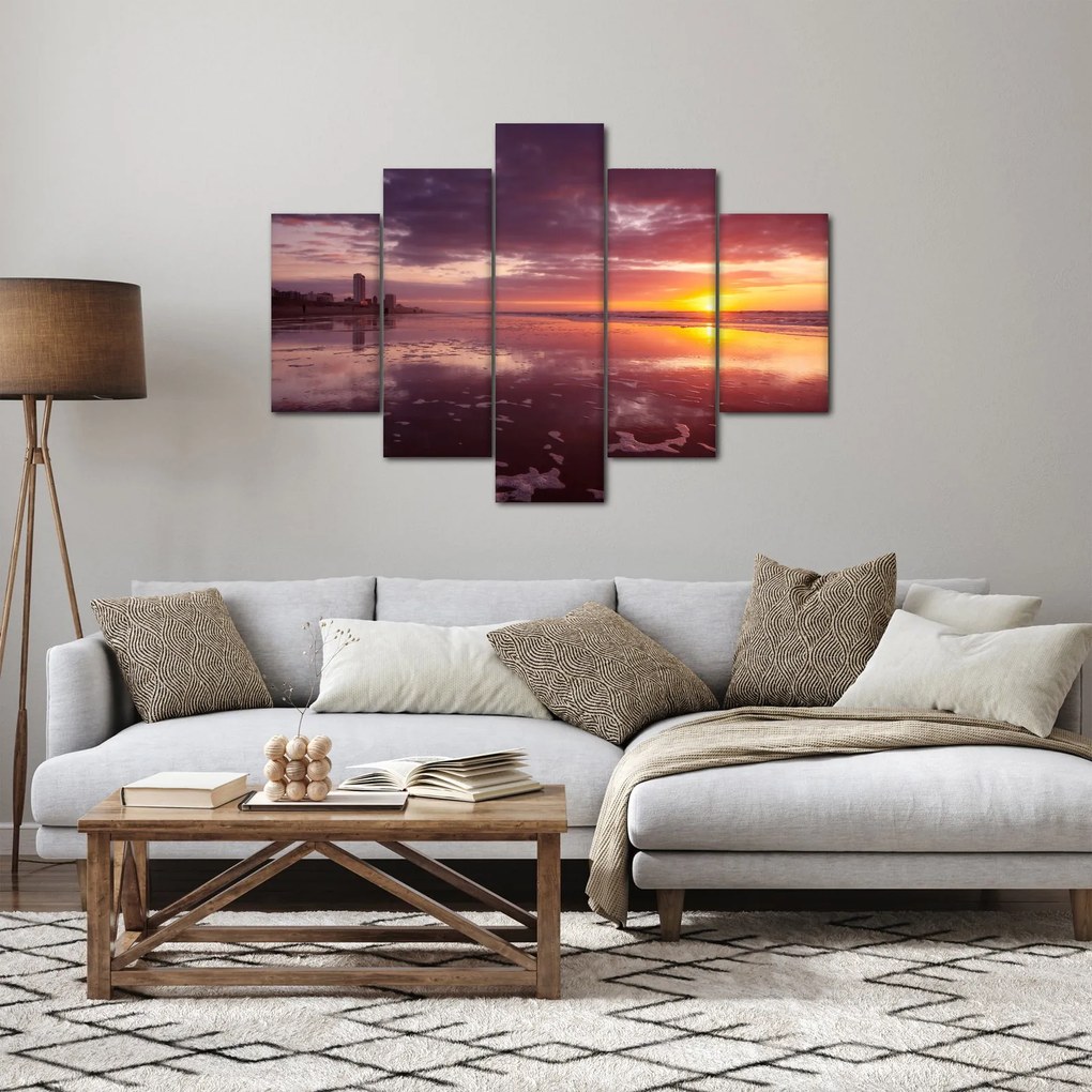 Kép - Strand naplementében (150x105 cm)