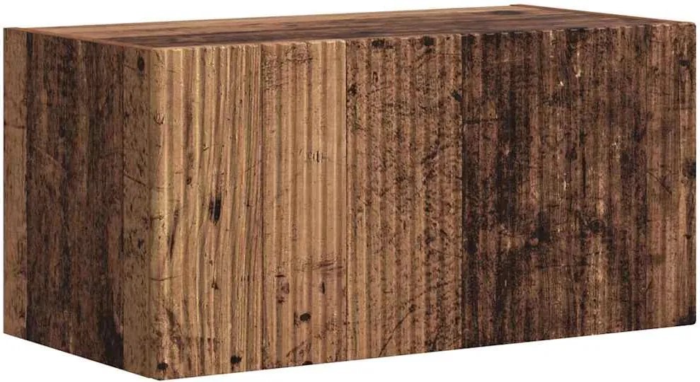vidaXL TV Fali Szekrény Öreg fa 60 x 31 x 29.5 cm Faanyag