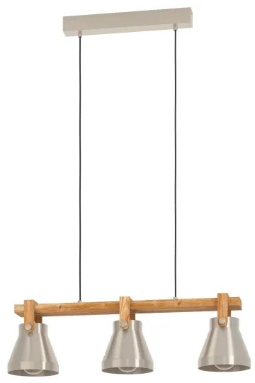 Eglo 43952 - Csillár zsinóron CAWTON 3xE27/40W/230V