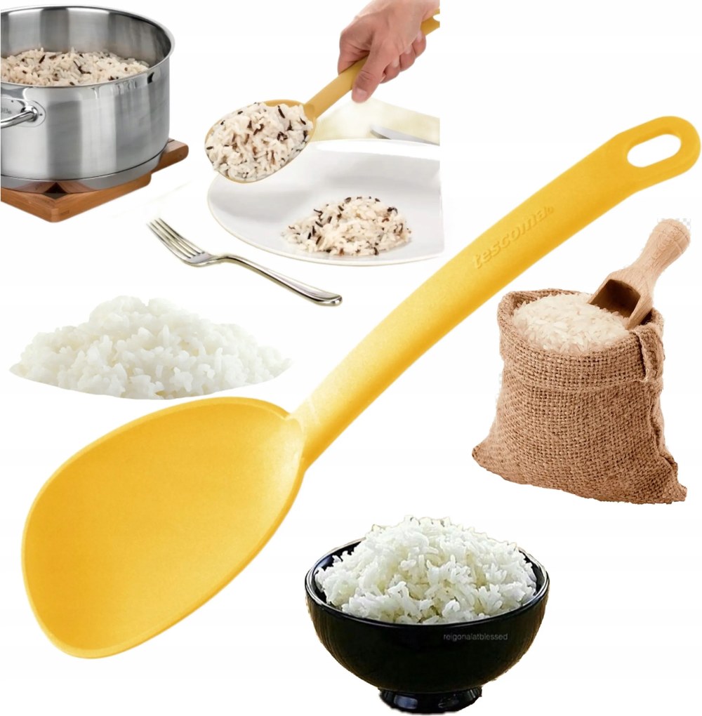 Konyhai Kanál Univerzális Lapos Rizshez Sárga Spatula Tescoma Nagy 28CM