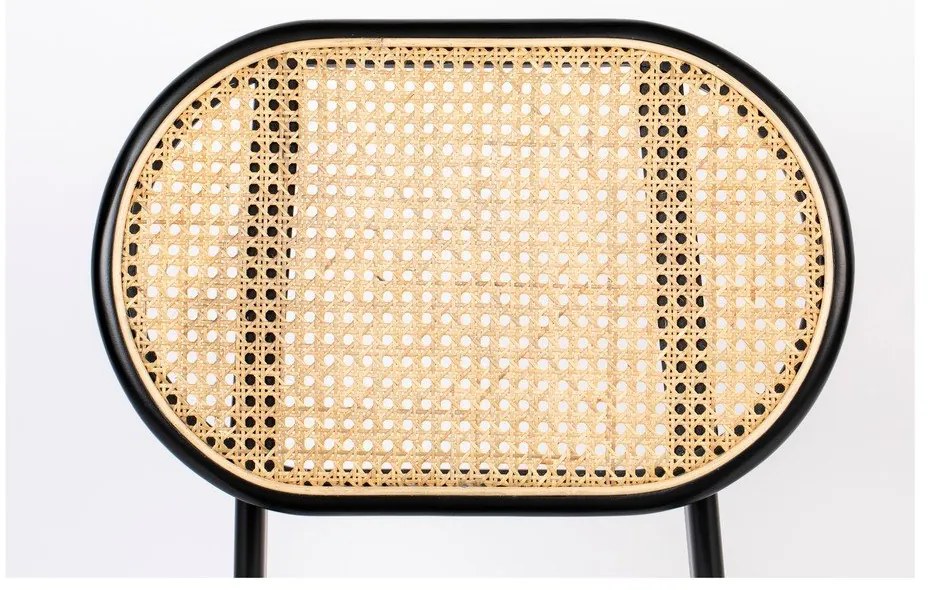 Szürke rattan étkezőszék Spike - Zuiver