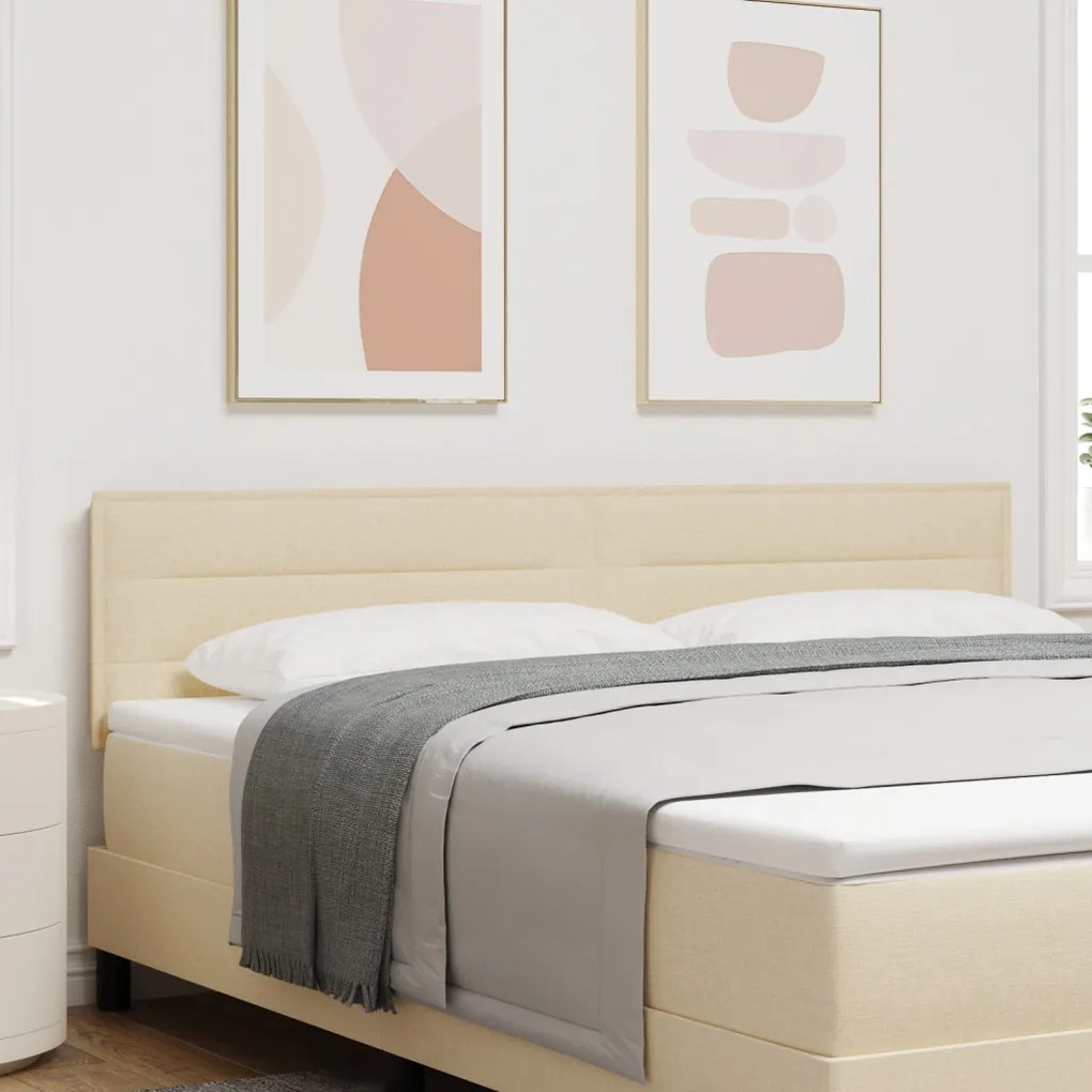 LED ágytámla LED -es lámpákkal Krém 180 cm Poliészter