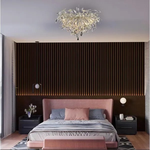 Kristály csillár 12xG9/40W/230V króm