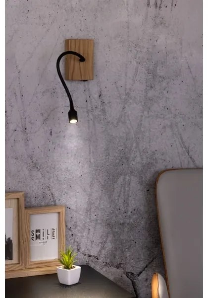 Spot-Light 5721174 - LED fali lámpa LECTOR LED/2,5W/230V tölgy