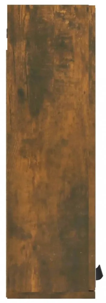 füstös tölgy színű tükrös fürdőszobaszekrény 64 x 20 x 67 cm