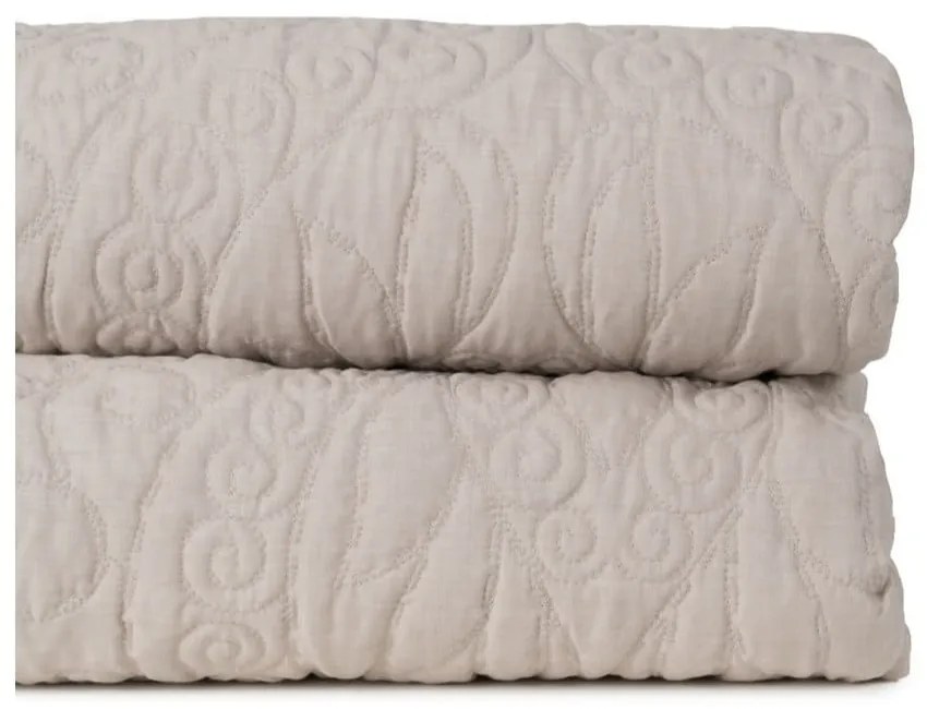 Bézs steppelt ágytakaró 180x260 cm – Ixia