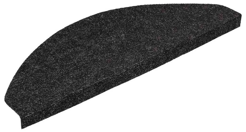 30 db fekete öntapadó lépcsőszőnyeg 56 x 17 x 3 cm
