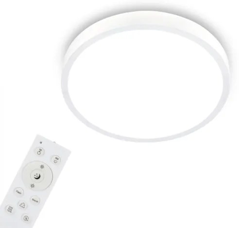 Briloner 3709-016 - LED RGBW Dimmelhető mennyezeti lámpa LED/22W/230V fehér + távirányító