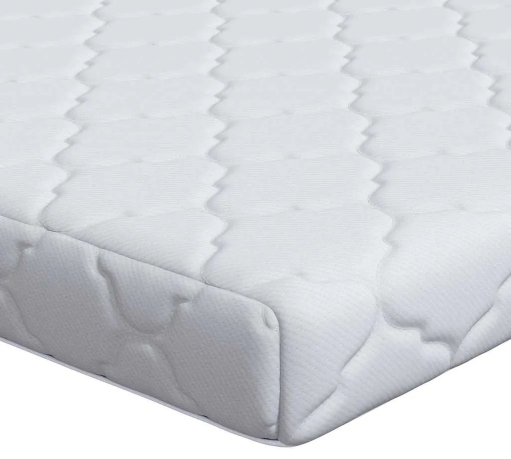 Matrac Kókuszréteggel Fehér 190 x 140 cm PU hab
