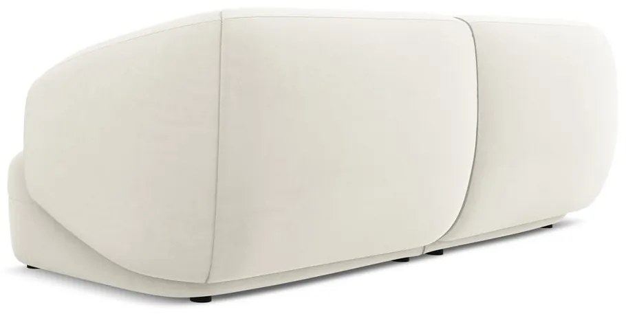 Fehér bársony kanapé 232 cm Moana – Makamii