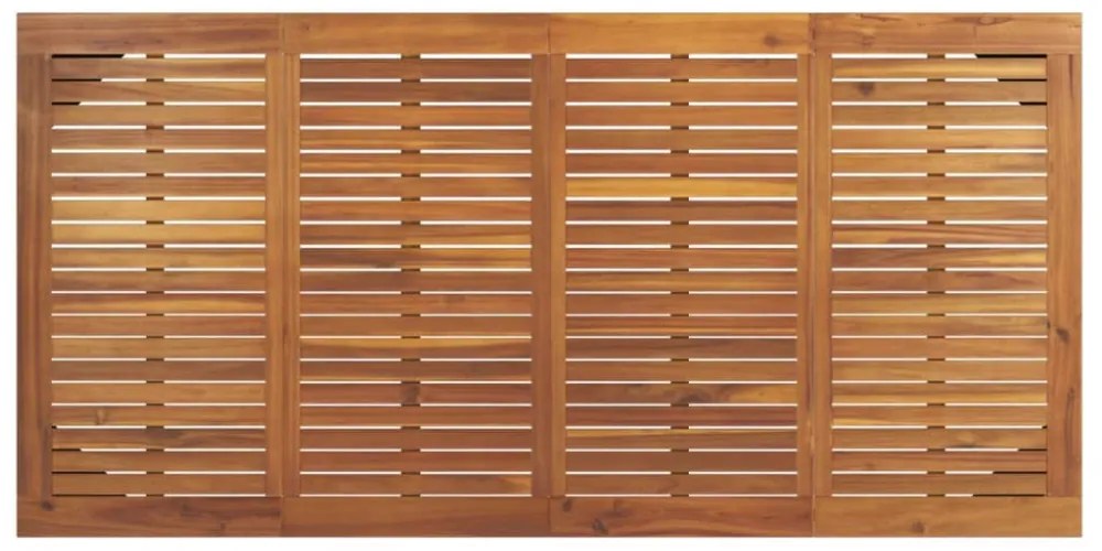 tömör akácfa kerti asztal hajtűlábakkal 180 x 90 x 75 cm