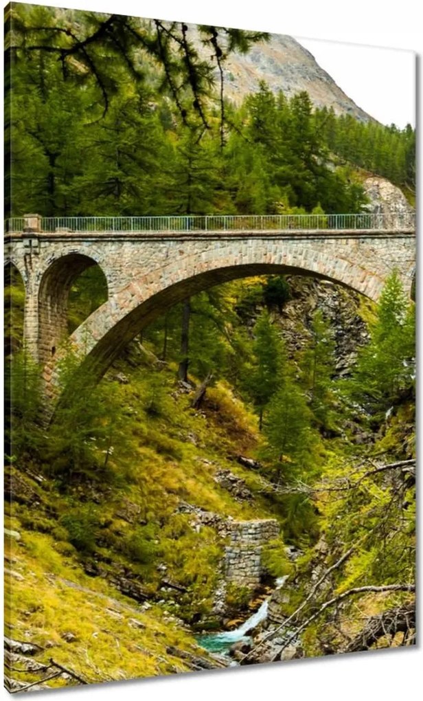 Vászonkép 70x100 Híd Tájkép