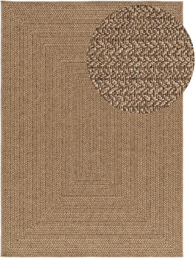 Natúr színű kültéri-beltéri szőnyeg 80x150 cm Acra – Universal