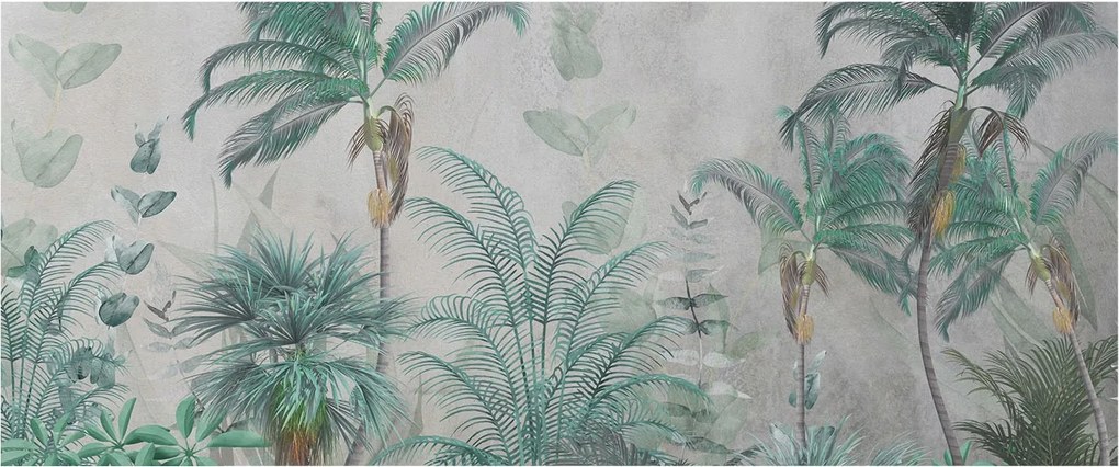 Fali fotótapéta Étkezőbe Egzotikus oázis 250x104 Ragasztó