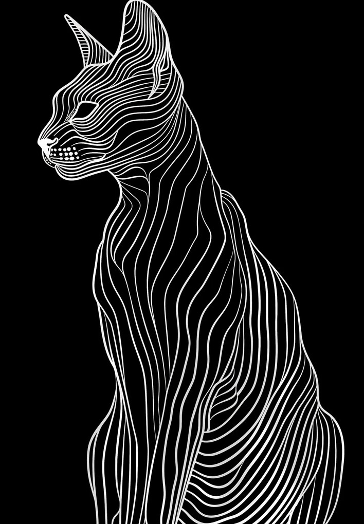 Poszter 68x98cm Minimális kontúr