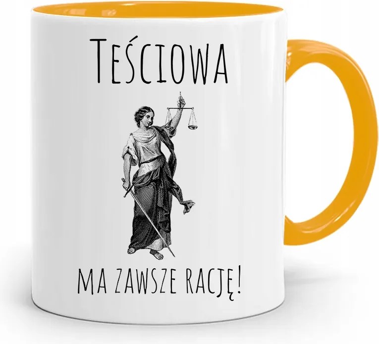 Anyós Sárga Bögre Anyósnak Igaza Van A fényképes nyomattal