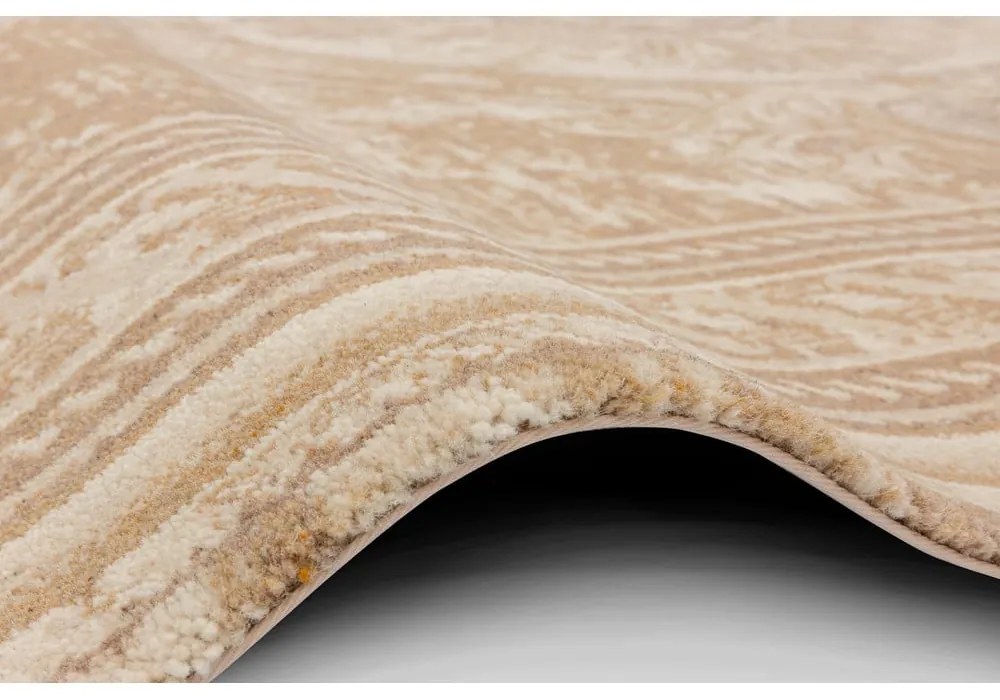 Bézs gyapjú szőnyeg 200x300 cm Emily – Agnella