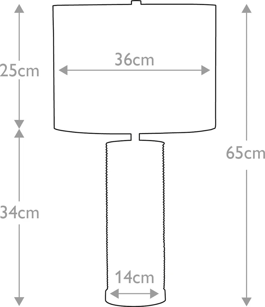 Elstead modern asztali lámpa ripple fehér ezüst elsripple-tl-wht-b