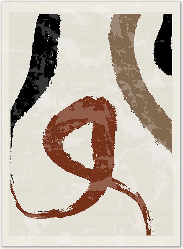 Boho absztrakt bézs Poszter 40x50 cm kép #T33