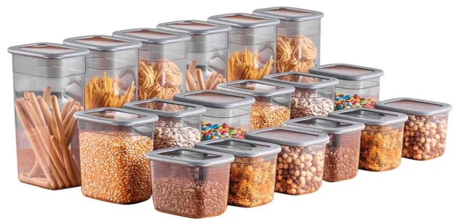 Élelmiszertartó doboz szett 18 db-os Fresco – Hermia