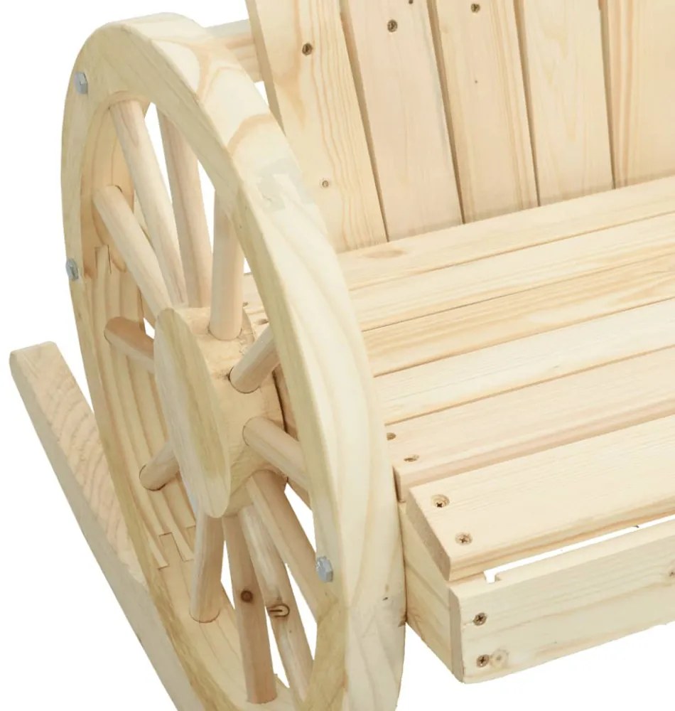2 db tömör fenyőfa Adirondack hintaszék