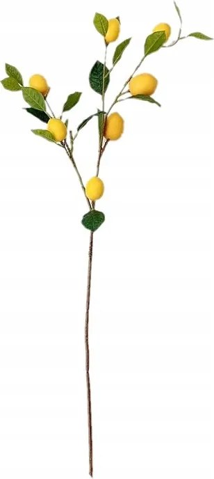 Mesterséges Dekoráció Citrom Ágak Magas Szimuláció Élő Citrom