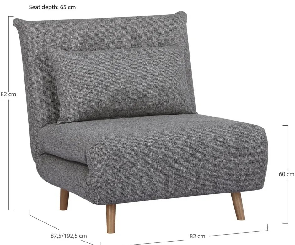 Szürke fotel Marlow – House Nordic