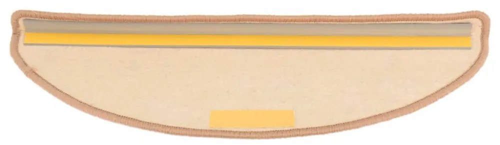 15 db világosbarna öntapadó lépcsőszőnyeg 65x21x4 cm