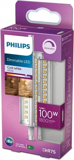 Led Szabályozható izzó Philips R7s/14W/220-240V 3000K 2000 lumen