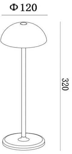 Lucide 15500/02/30 - LED Dimmelhető kültéri lámpa JOY LED/1,5W/3,7V IP54 fekete
