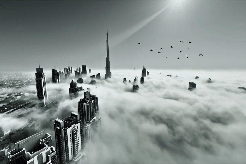 Kép - Felhőkarcolók Dubaiban (90x60 cm)