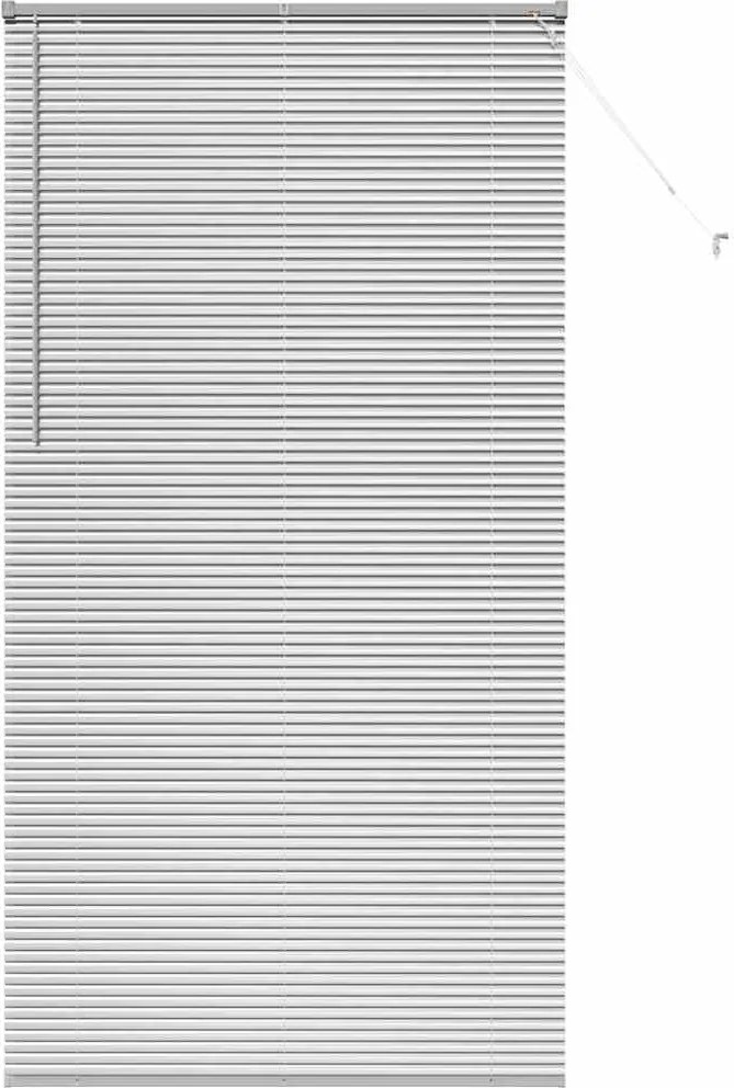 vidaXL Zsalugáter Redőnyök Ezüst 220 x 115 cm Alumínium