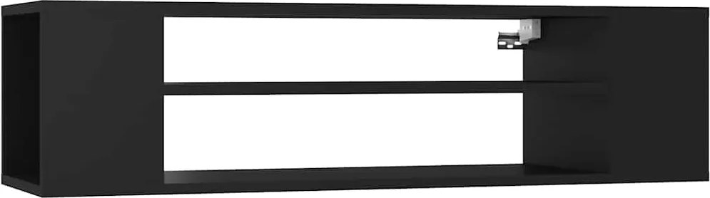 vidaXL fekete szerelt fa függő TV-szekrény 100 x 30 x 26,5 cm