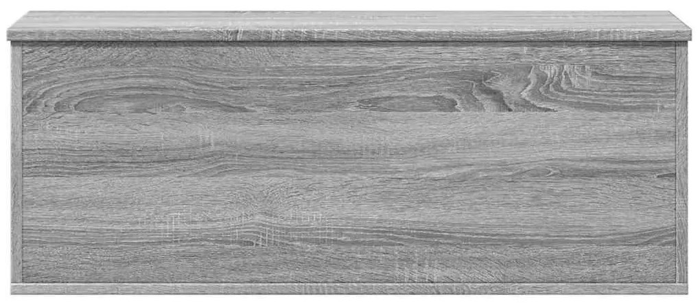 szürke sonoma színű szerelt fa tárolóláda 90 x 35 x 35 cm