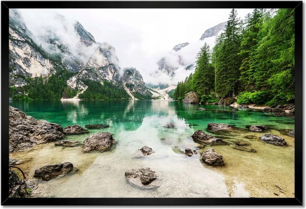 Poszterek keretben 60x40 Hegyi tó