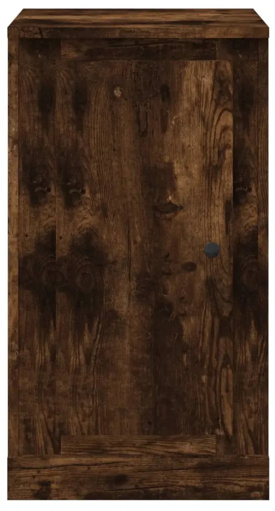 füstös tölgy színű szerelt fa tálalószekrény 37,5x35,5x67,5 cm