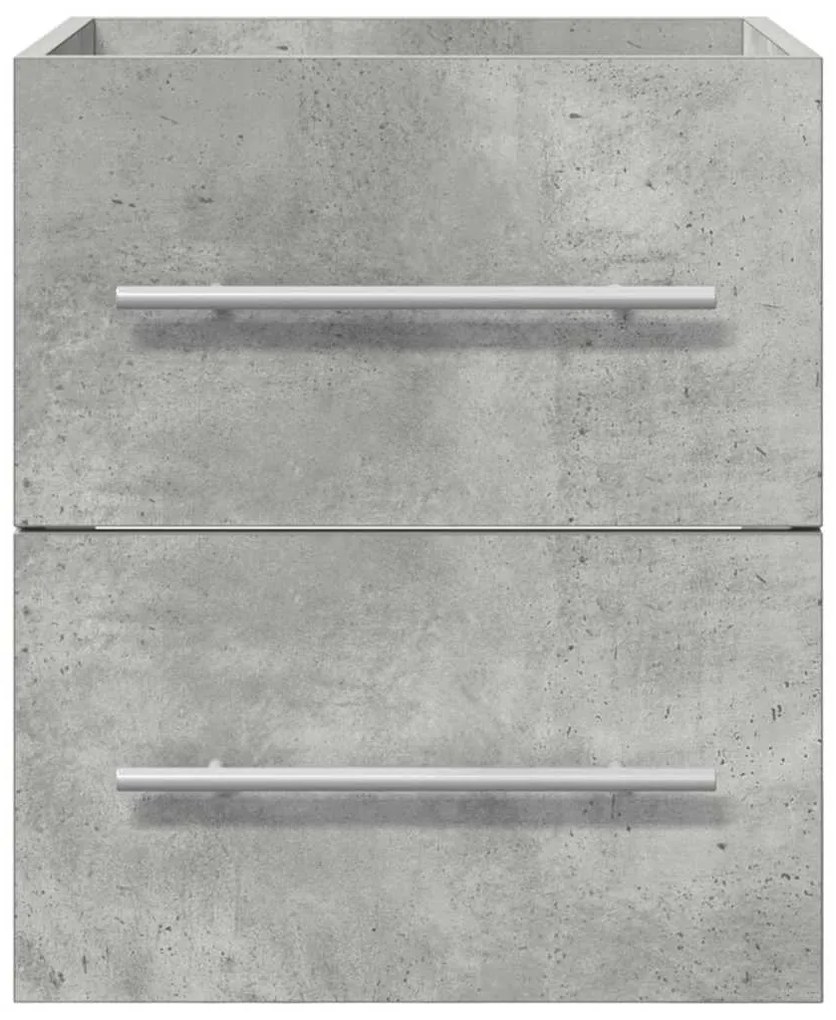 vidaXL Mosdókagyló szekrény Beton Szürke 38,5 x 41 x 48 cm Faanyag