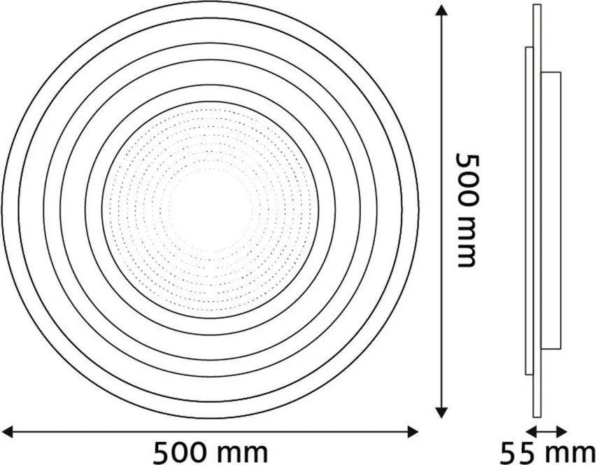 ADO3S-82W-NH-2.4G NOAH TÁVIRÁNYÍTÓS LED MENNYZETI LÁMPA 82W 5900LM 3.000-4.000K IP20