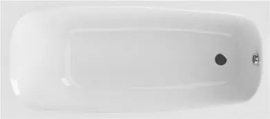 Fali Kád Téglalap Alakú Sarok Szifon Akril Lábak Fehér 180X80