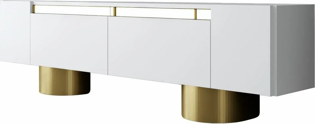 Bohem White and Gold TV-asztal